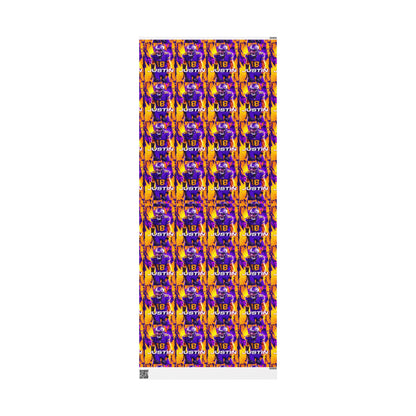 Justin Jefferson Vikings NFL Football Birthday Graduation Gift Wrapping Paper Holiday