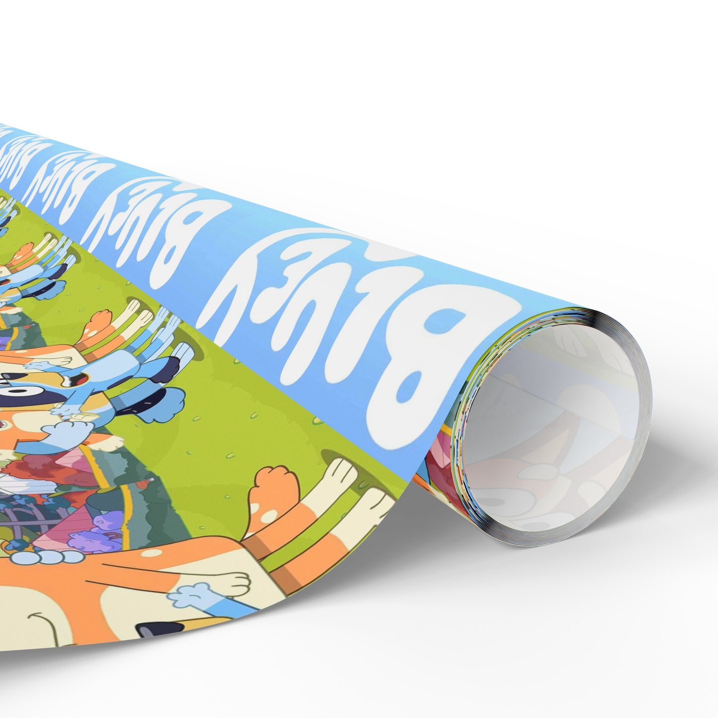Bluey Childrens TV Show Cartoon Birthday High Def Gift Wrapping Paper