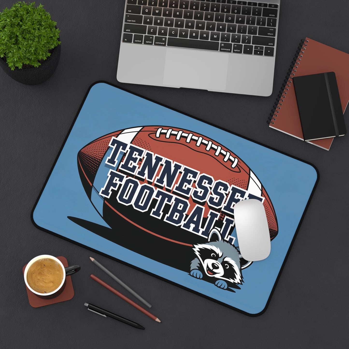 Tennessee Football High Definition Print Non Slip Desk Mat Office Home Mouse Pad Sports Fan Gift Ultra Smooth Surface Rubber Backing