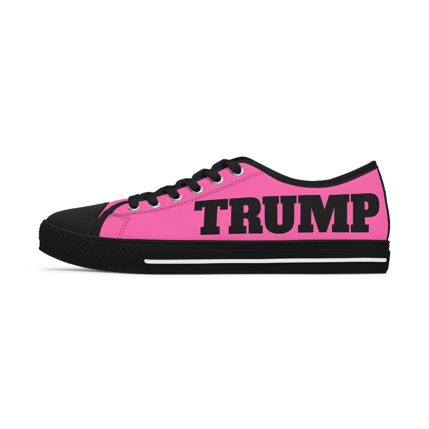 Hot Pink Trump Women's Low Top Sneakers Shoes