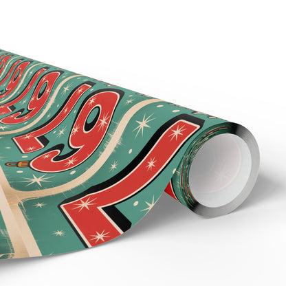 67 Merry Christmas Vintage look meme Wrapping Papers - Santa Cartoon Funny Gift Wrap, Holiday Present, Six Seven