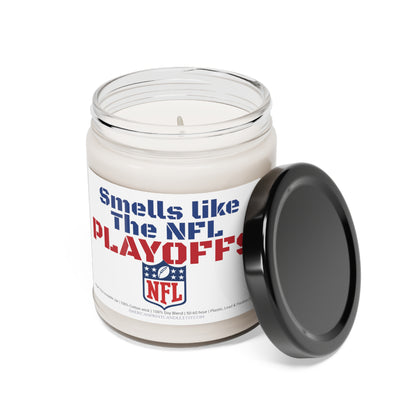 Smells like the NFL Playoffs Scented Soy Candle 9oz Football