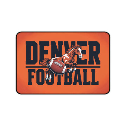 Denver Football High Definition Print Non Slip Desk Mat Office Home Mouse Pad Sports Fan Gift Ultra Smooth Surface Rubber Backing