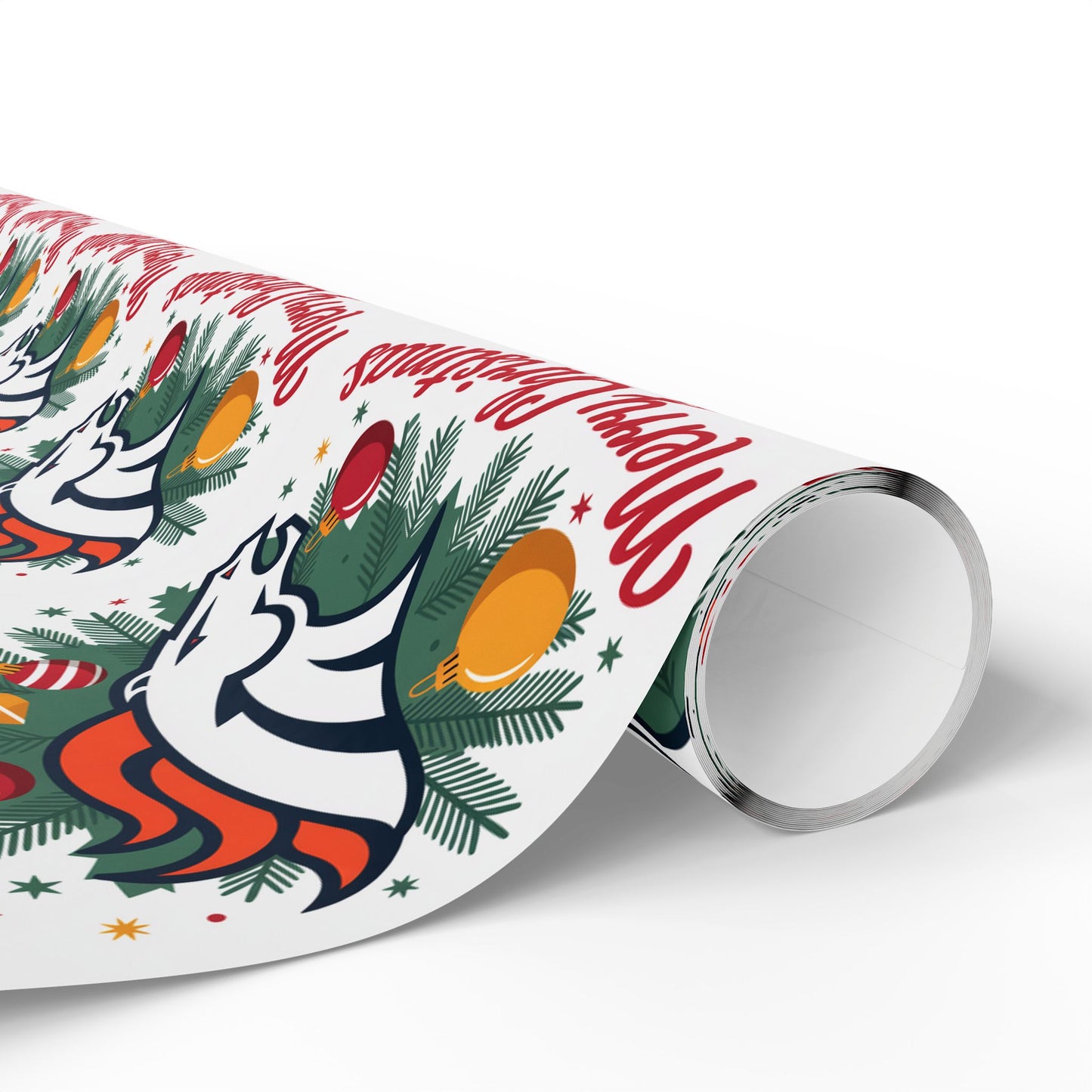 Denver Football Merry Christmas Sports Gift Wrap, Holiday Present Wrap, Christmas Gift Wrap, Gift Packaging