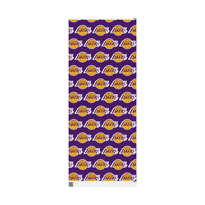 Los Angeles Lakers Logo Birthday Gift Wrapping Paper Basketball Holiday