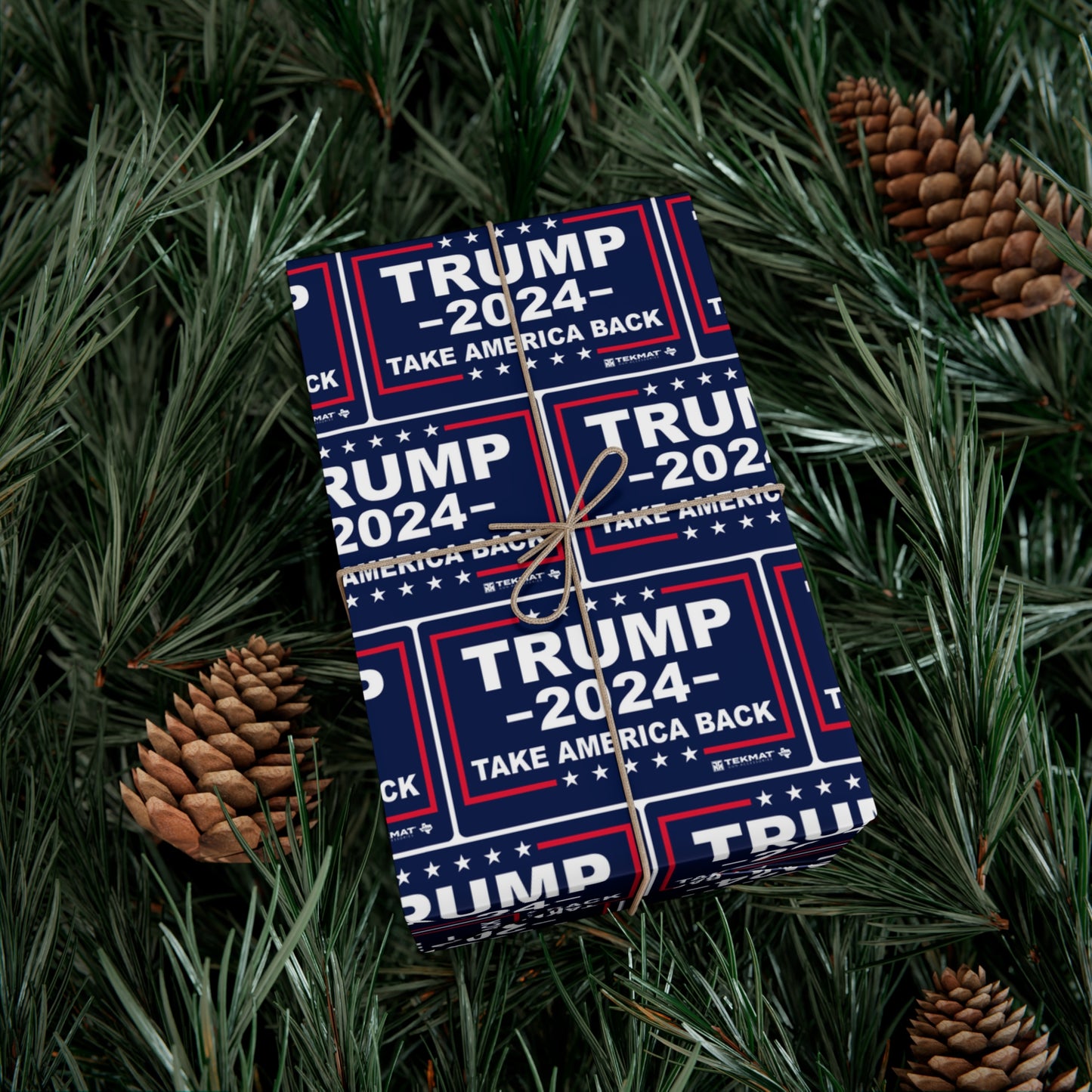 Trump Take America Back Weihnachtsgeschenkpapier