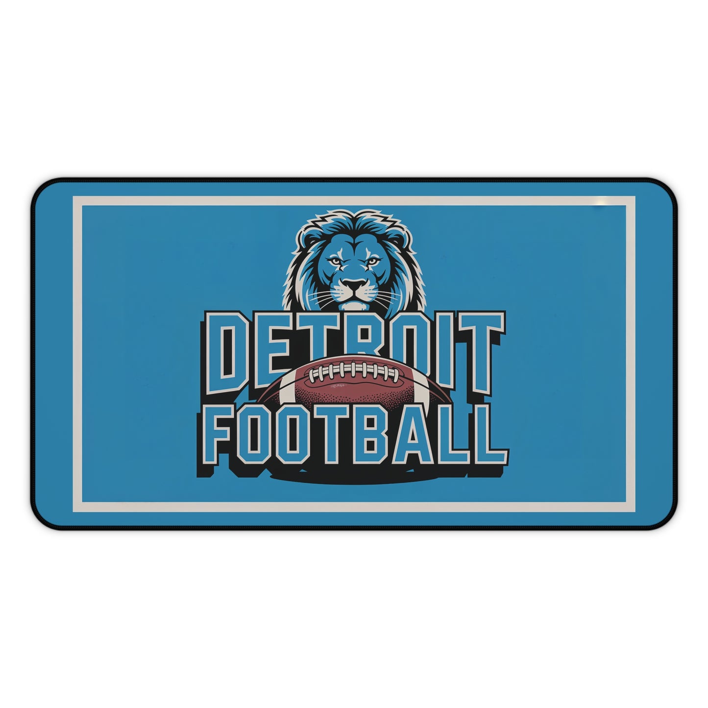 Detroit Football High Definition Print Non Slip Desk Mat Office Home Mouse Pad