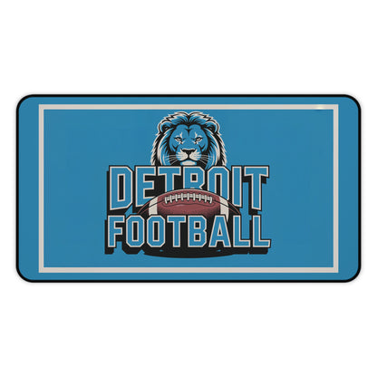 Detroit Football High Definition Print Non Slip Desk Mat Office Home Mouse Pad