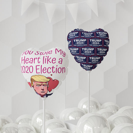 Du hast mein Herz gestohlen wie ein 2020-Wahl-Trump-Ballon, rund und herzförmig, 27,9 cm