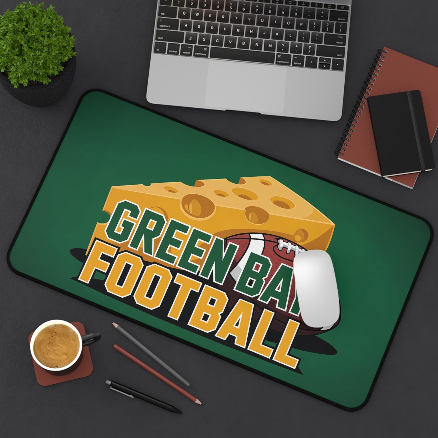 Green Bay Football High Definition Print Non Slip Desk Mat Office Home Mouse Pad