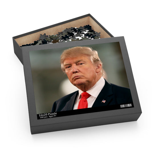 Donald Trump Portrait 47  (252 or 500 Piece) High Quality Thick Puzzle Game