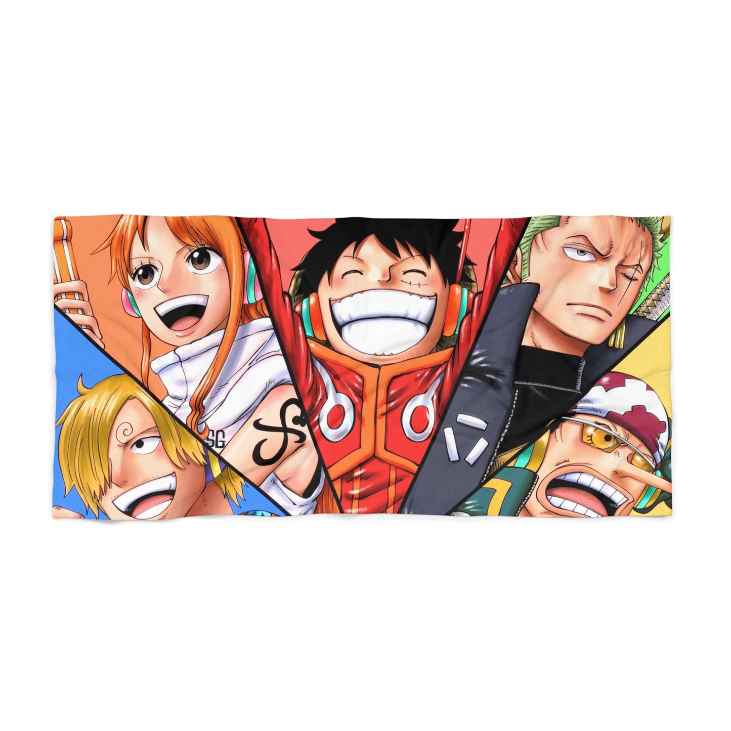 One Piece Anime Cartoon Pirat Jumbo Weiches Strandtuch