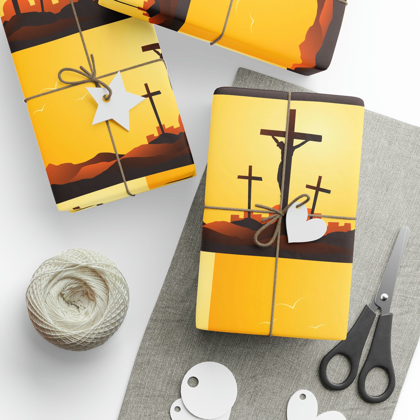 Jesus on the cross Confirmation Religious Birthday Gift Present Holiday Wrapping Paper God