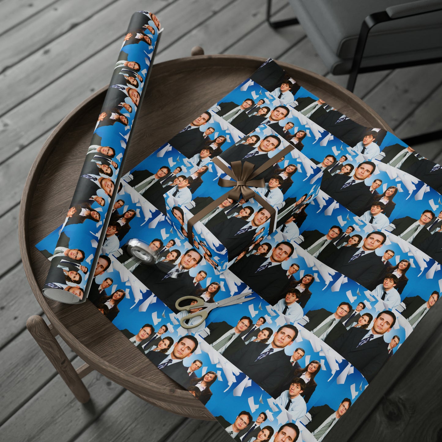 The Office cast TV Show Birthday Gift Wrapping Paper Holiday