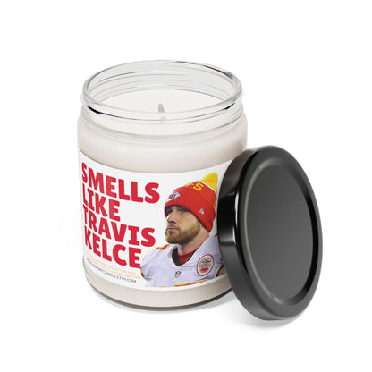 Smells like Travis Kelce Scented Soy Blend Jar Wax Candle, 9oz Kansas City Chiefs