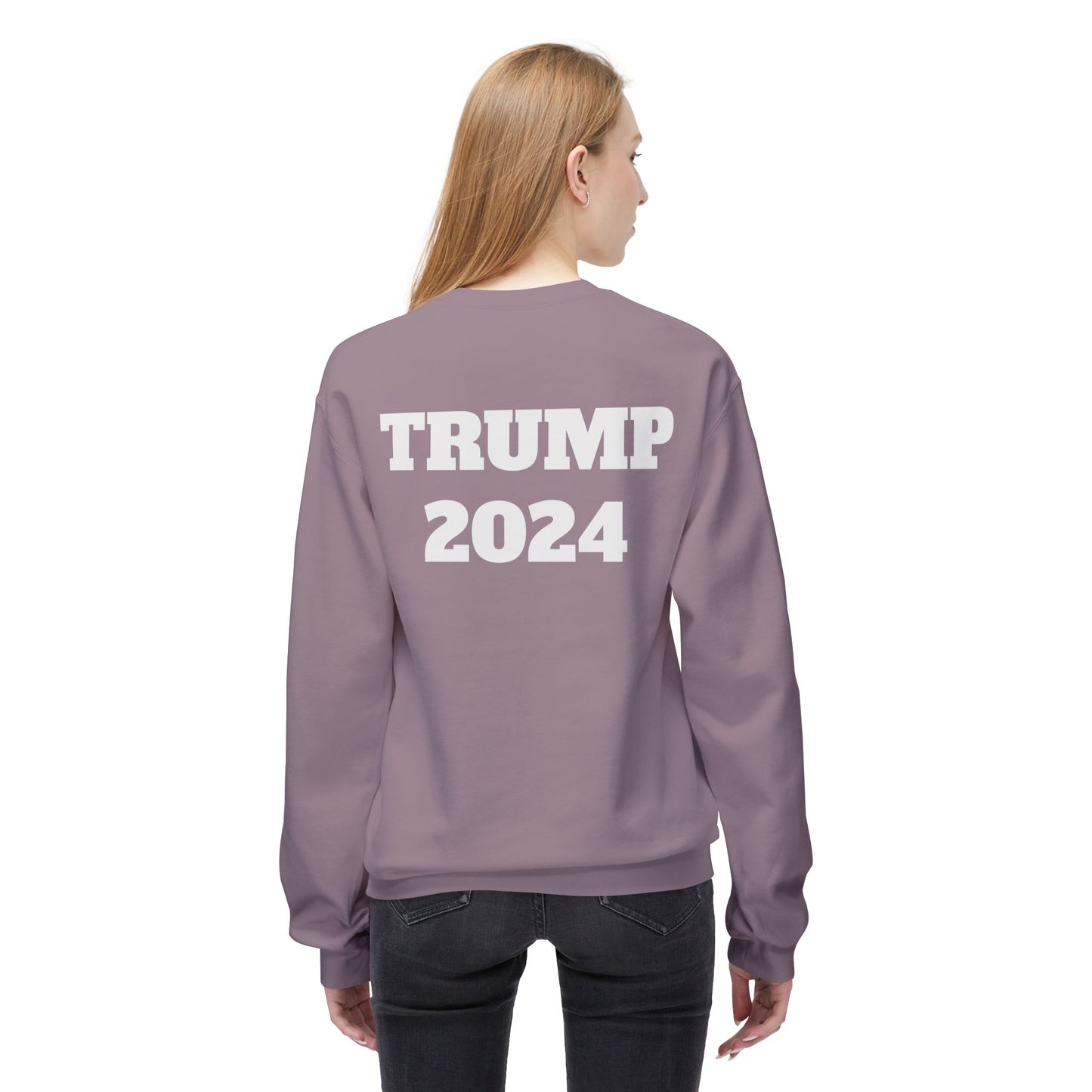 New Year New President Trump 2024 Unisex Midweight Cotton Blend Soft style Fleece Crewneck Sweatshirt