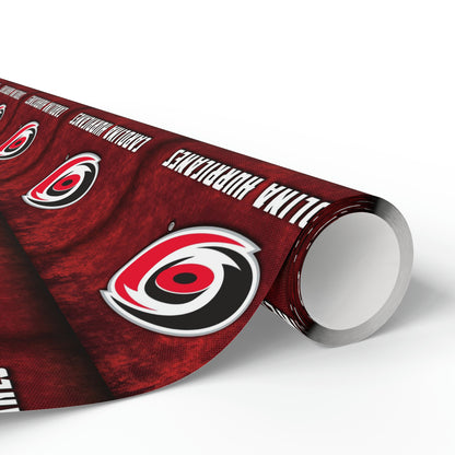 Carolina Hurricanes NHL Hockey Geburtstagsgeschenkpapier Urlaub