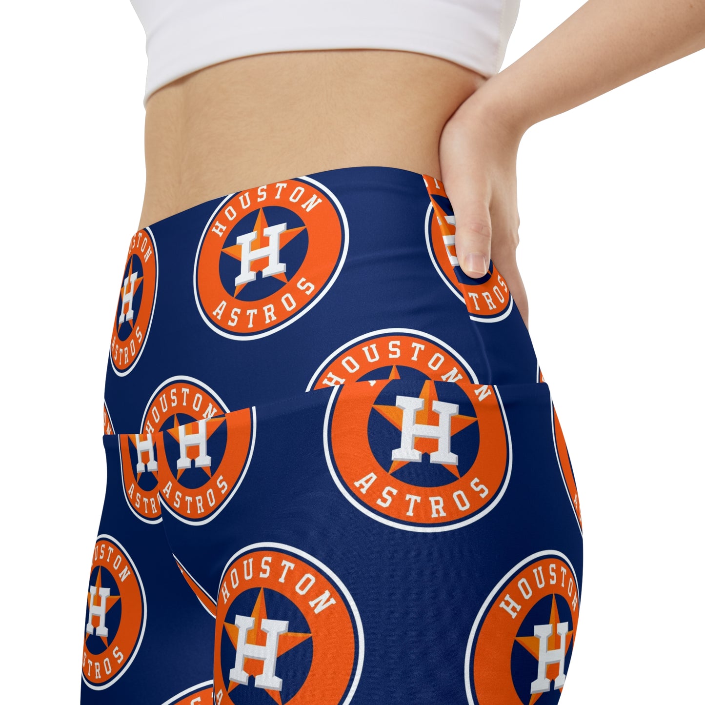 Houston Astros MLB Baseball Women's Workout Bike Comfy Shorts