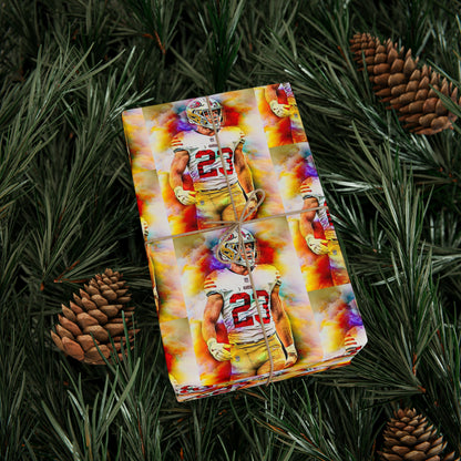 Christian McCaffrey 49ers NFL Football Birthday Gift Wrapping Papers