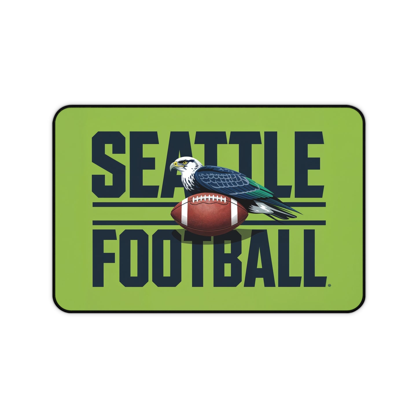 Seattle Football High Definition Print Non Slip Desk Mat Office Home Mouse Pad Sports Fan Gift Ultra Smooth Surface Rubber Backing