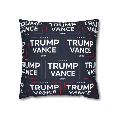 Trump Vance 2024 Take America Back Blue Throw Pillow Case