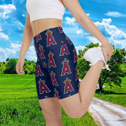 Los Angeles Angels Anaheim MLB Baseball Women's Workout Bike Comfy Shorts