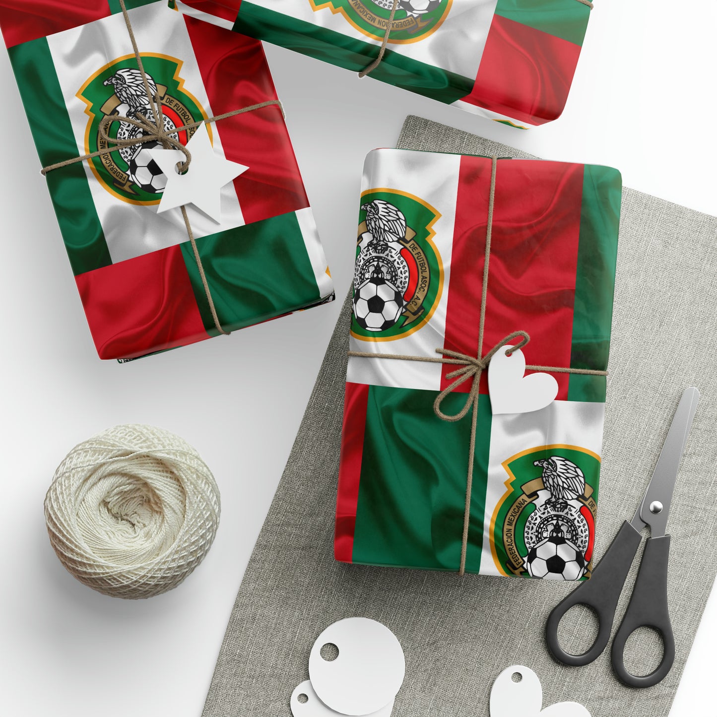 Mexico National Team Futbol Flag Birthday Gift Wrapping Paper football soccer Holiday