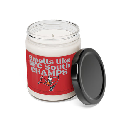 Smells like NFC South CHAMPS Tampa Bay Scented Soy Candle 9oz Buccaneers