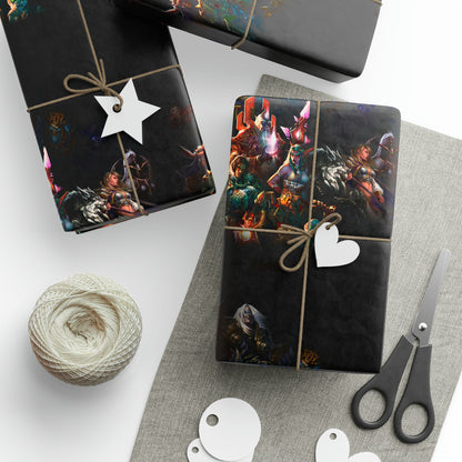 WoW Warcraft all characters Video Game Birthday Gift Wrapping Paper Holiday
