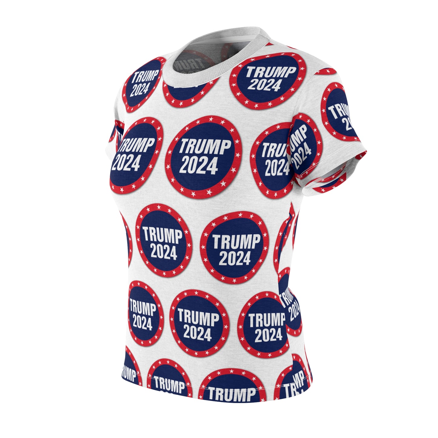 Trump 2024 Circle Logo Damen Cut &amp; Sew T-Shirt MAGA