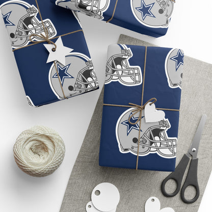 Dallas Cowboys NFL Football Birthday Graduation Gift Wrapping Paper Holiday