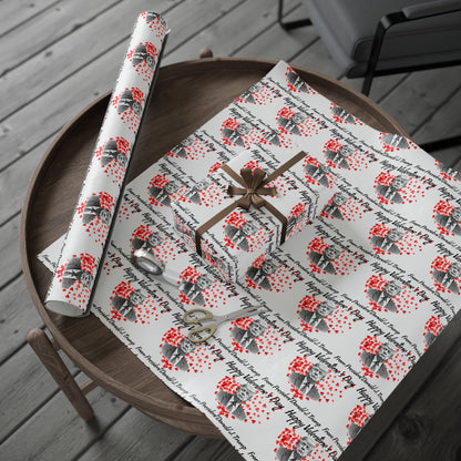 Happy Valentine's Day From President HD Print Valentine's Present Gift Love Wrapping Papers