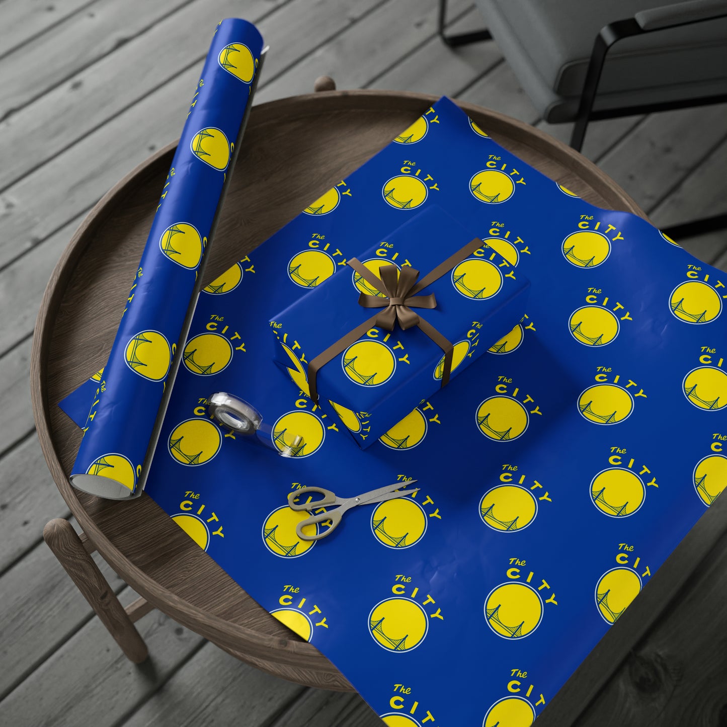 Golden State Warriors The CITY NBA Birthday Gift Wrapping Paper Basketball Holiday