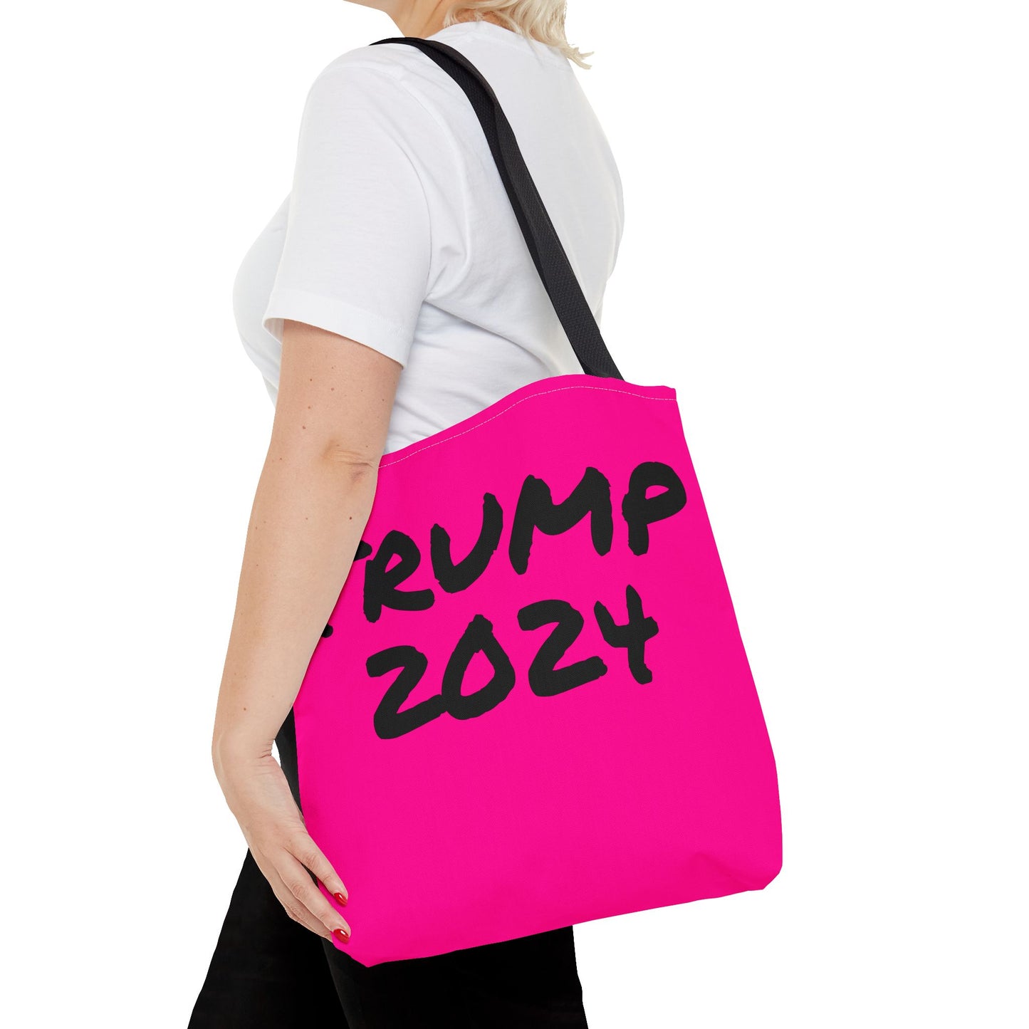 Hot Pink Trump 2024 Rally Durable Heavy Duty Tote Bag