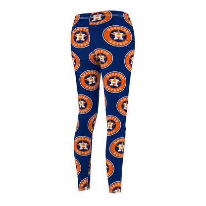 Houston Astros MLB Baseball Women's Casual Comfy Leggings