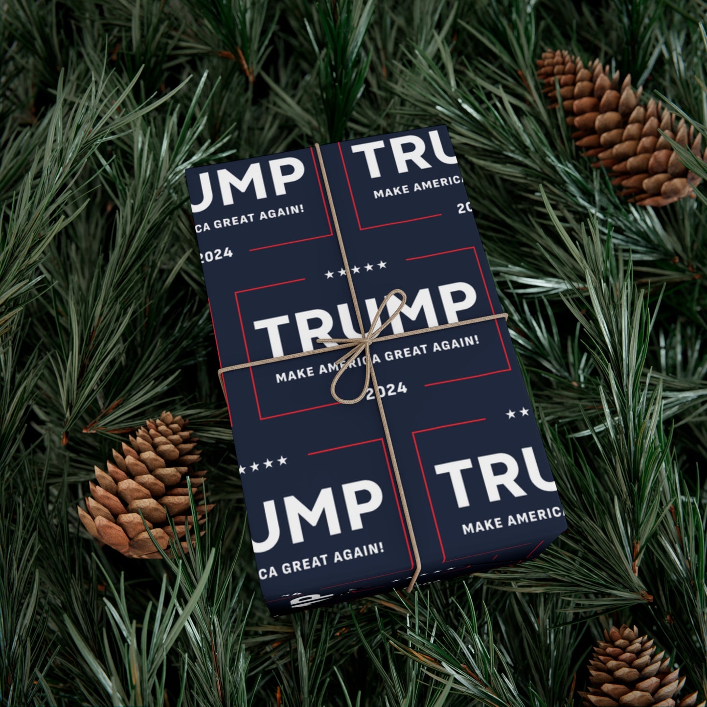 Trump 2024 90GSM Make America Great Again MAGA Christmas Gift Present Wrapping Papers