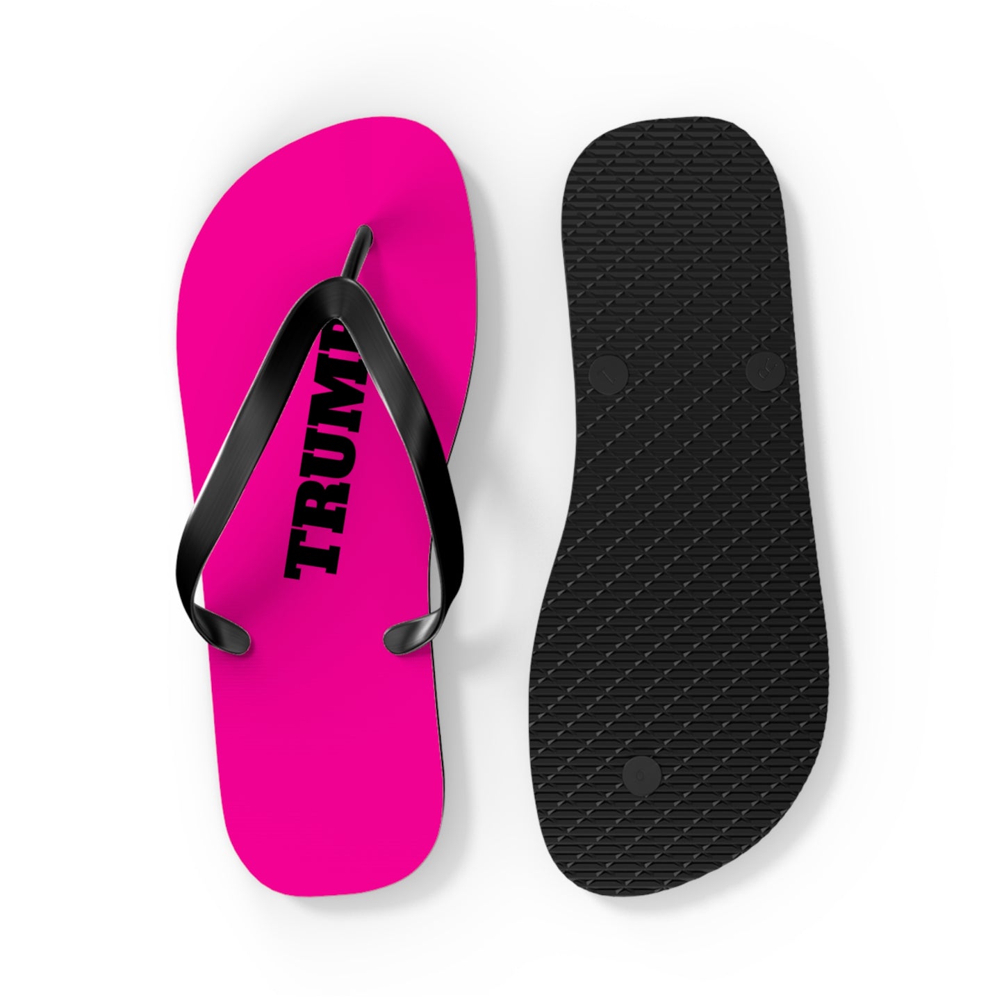 Hot Pink Trump Comfy Summer Beach Unisex Flip Flops