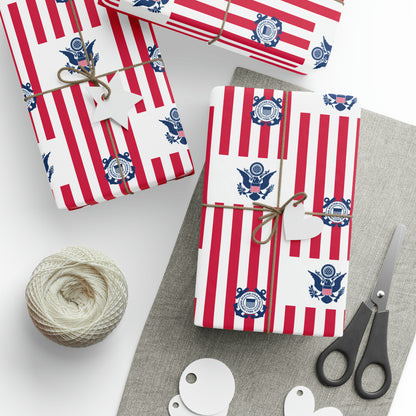 United States Navy Coast Guard High Definition Birthday Gift Present Holiday Wrapping Paper Graduation Military