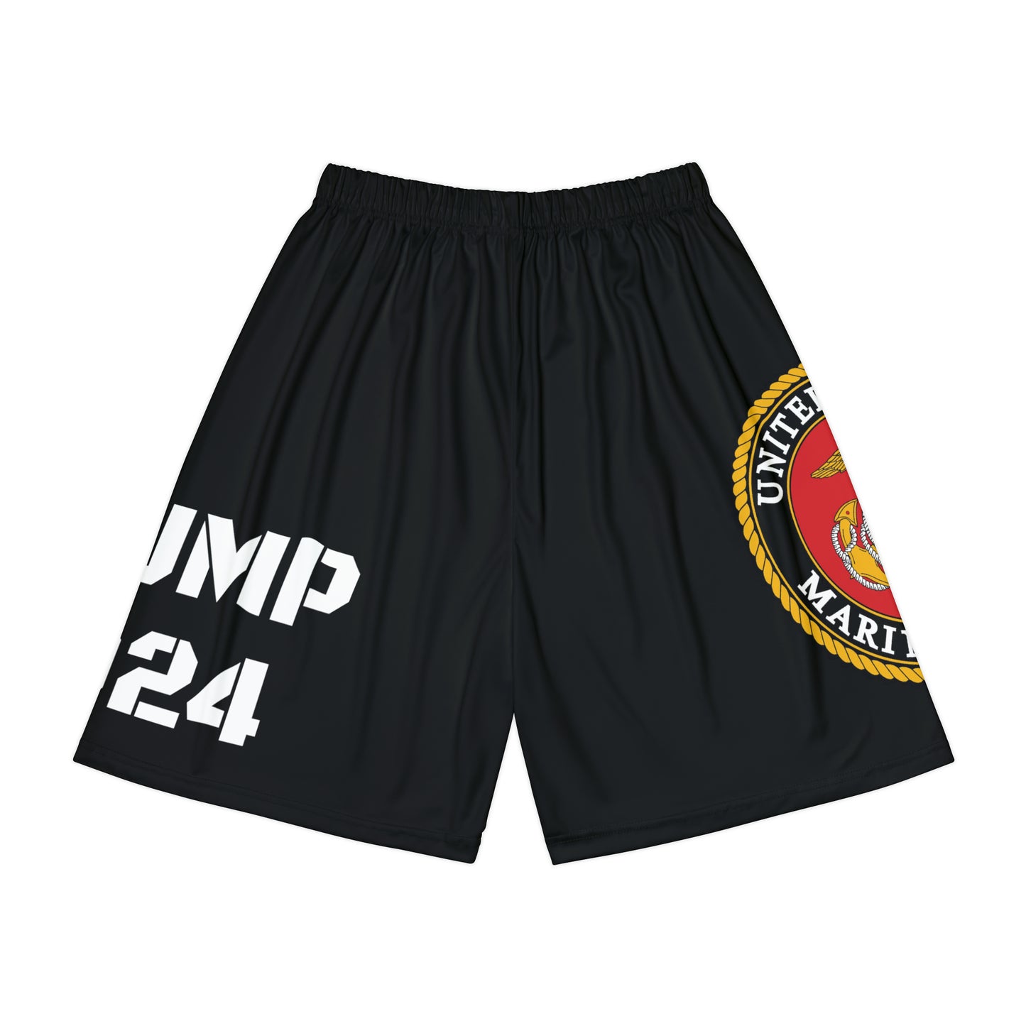 Marines USA Trump 2024 Black Men’s Sports Athletic Shorts
