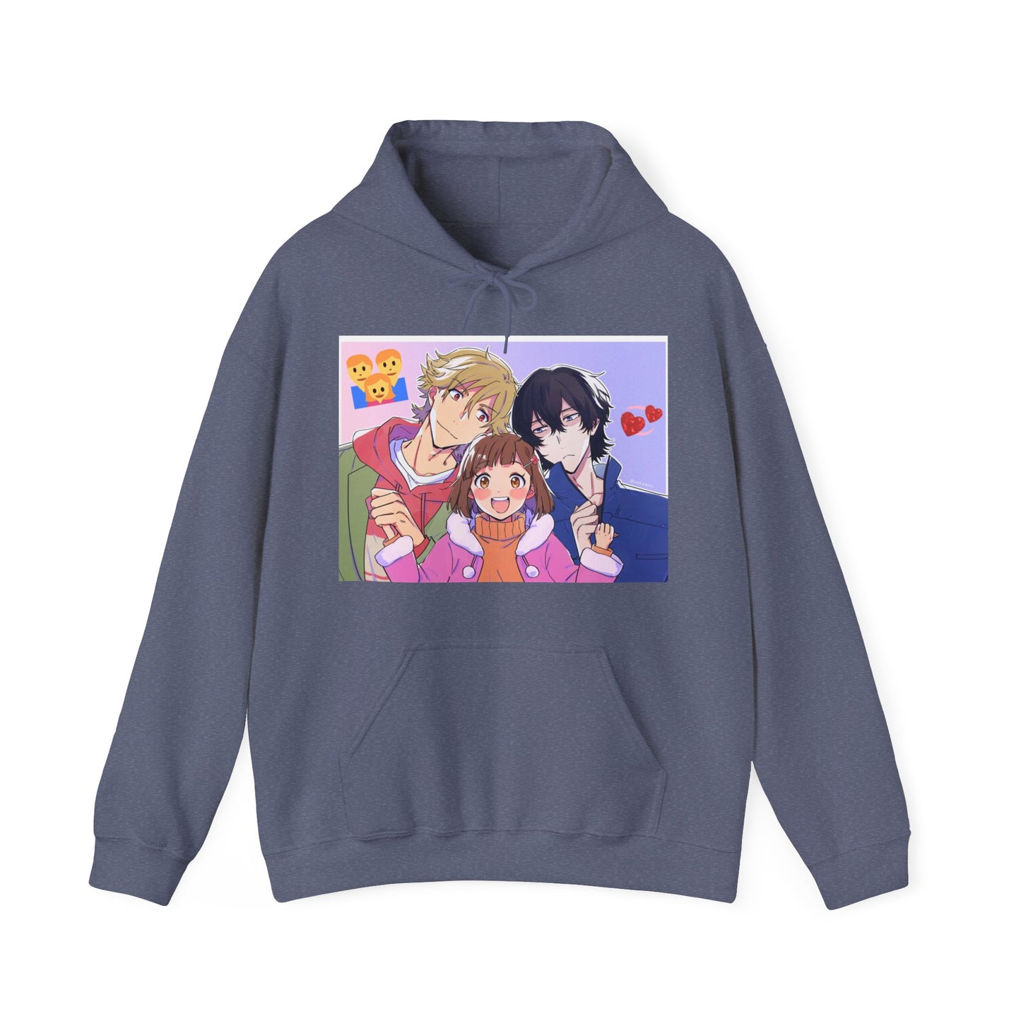 Buddy Daddies Anime Cartoon Unisex Heavy Blend Hooded Sweatshirt