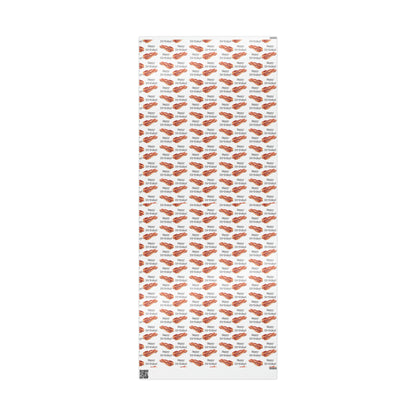 Real Bacon High Definition Happy Birthday Gift Present Holiday Wrapping Paper