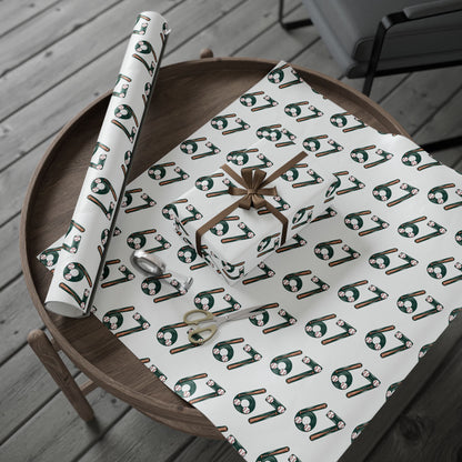 67 Baseball Wrapping Papers - Christmas Santa Cartoon Funny Meme, Gift Wrap, Theme, Holiday Gift Present