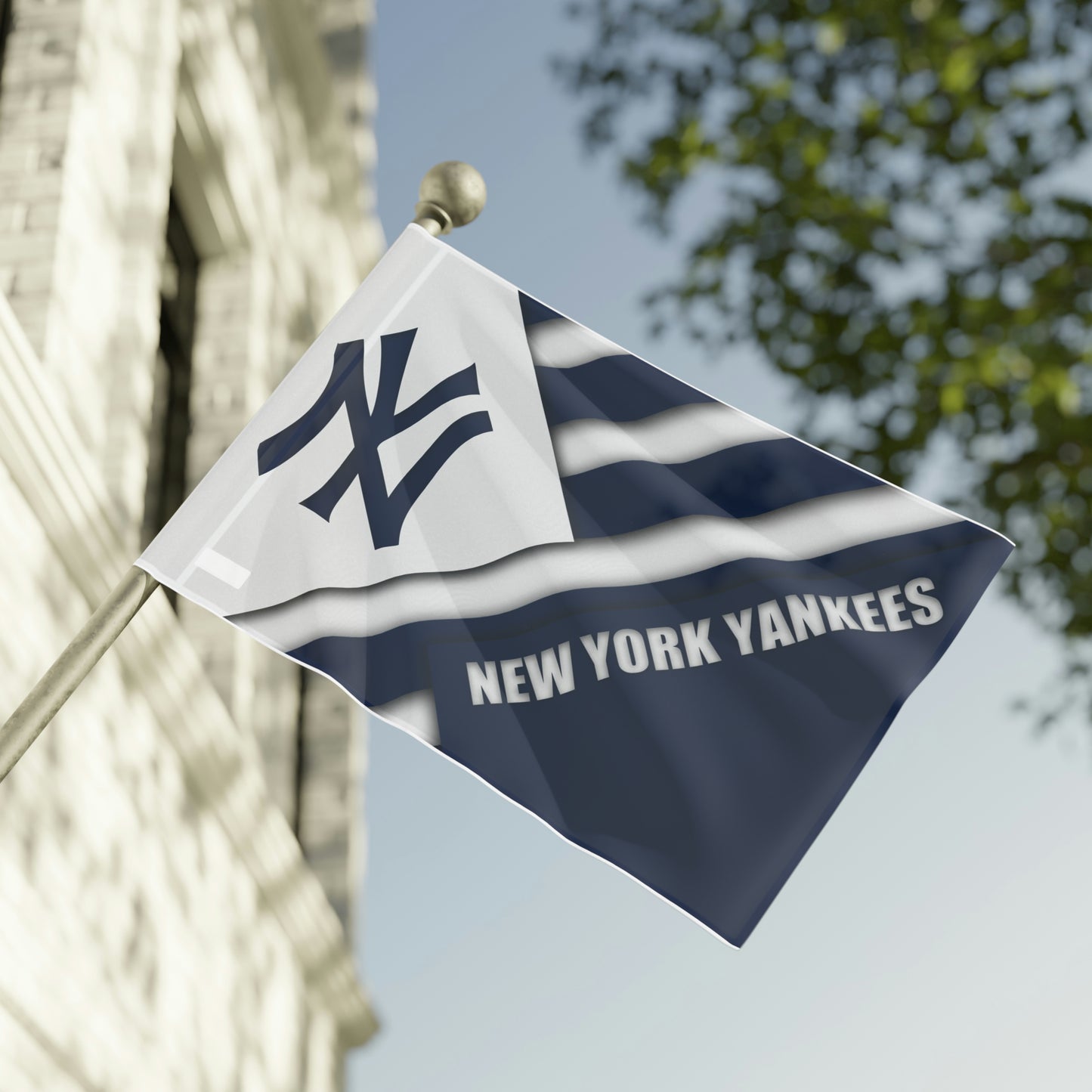 New York Yankees Baseball World Champions High Definition Print Flag MLB