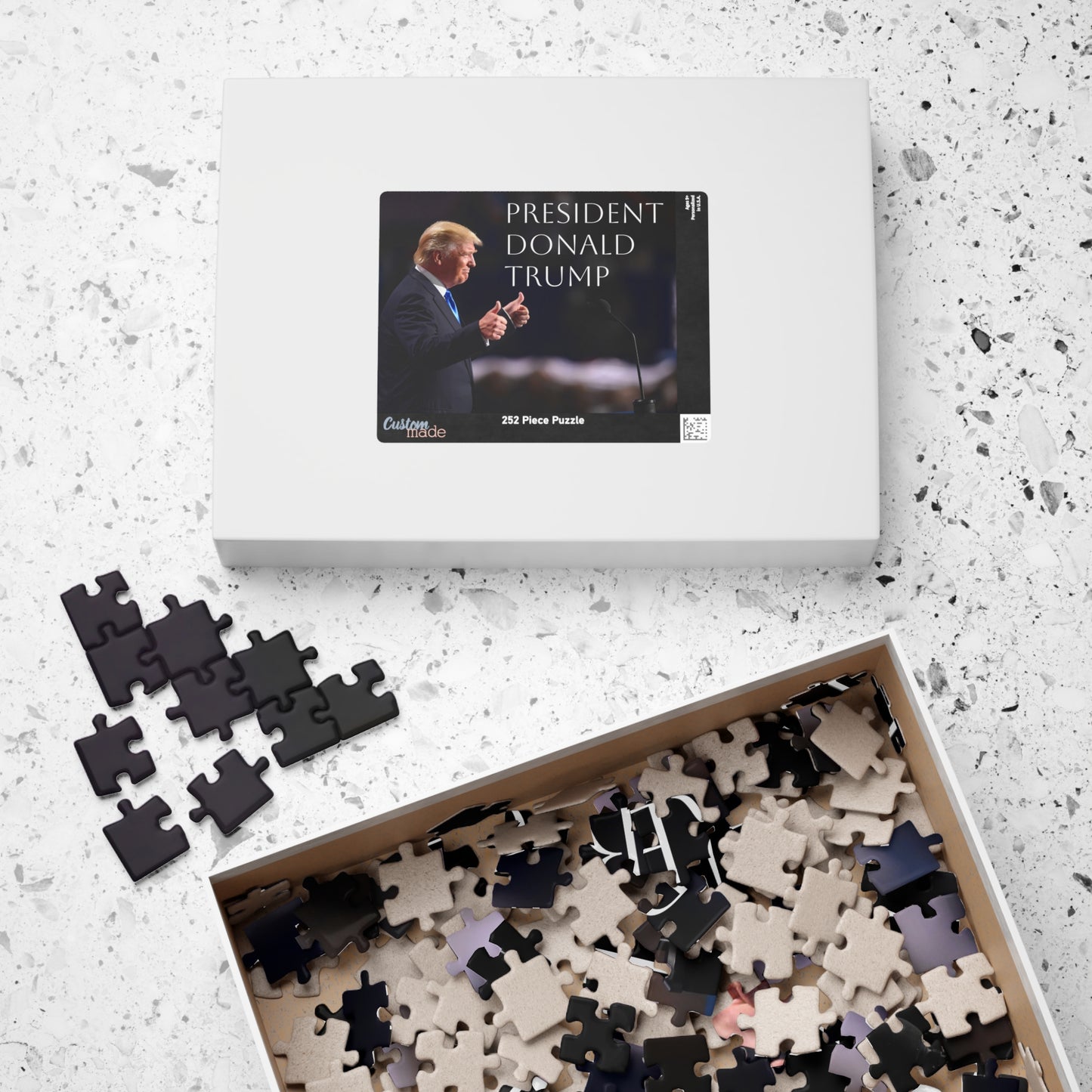 President Trump chipboard High-Definition Printed Puzzle (252, 520, 1014-piece)