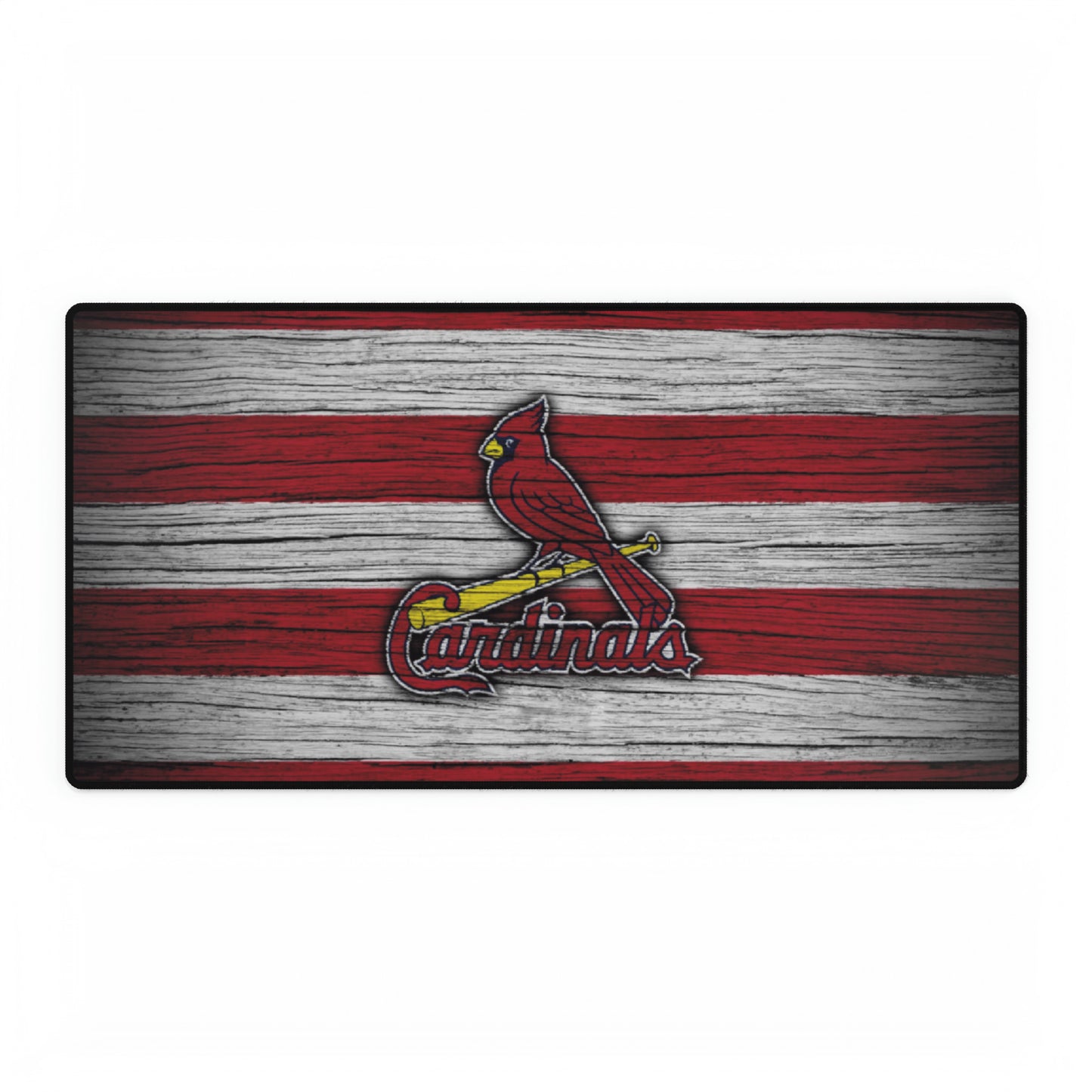 St. Louis Cardinals Woodgrain look MLB Baseball High Definition Desk Mat mousepad