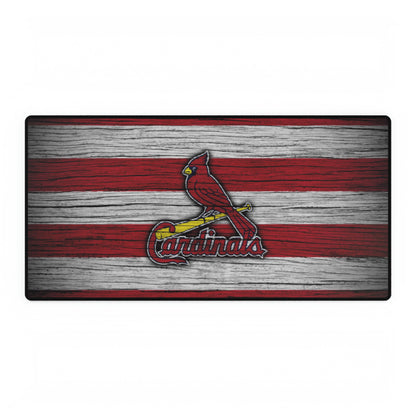 St. Louis Cardinals Woodgrain look MLB Baseball High Definition Desk Mat mousepad