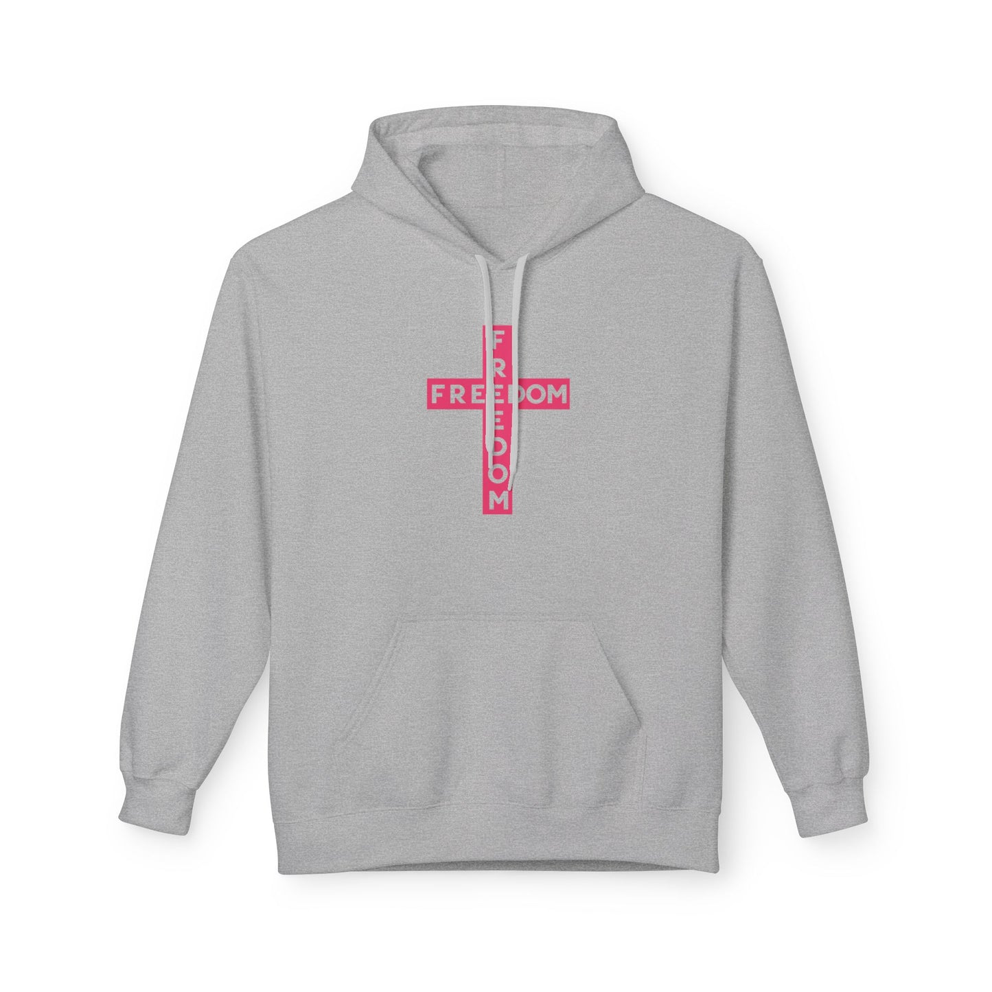 Freedom Cross Pink Hoodie Charlie Kirk Fan Gear