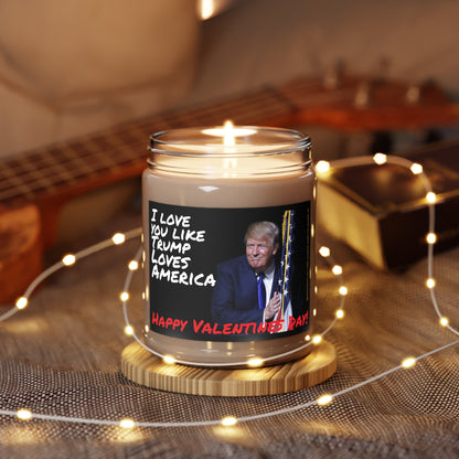 I love you like Trump loves America Soy Blend Candle 9oz (American Flag)