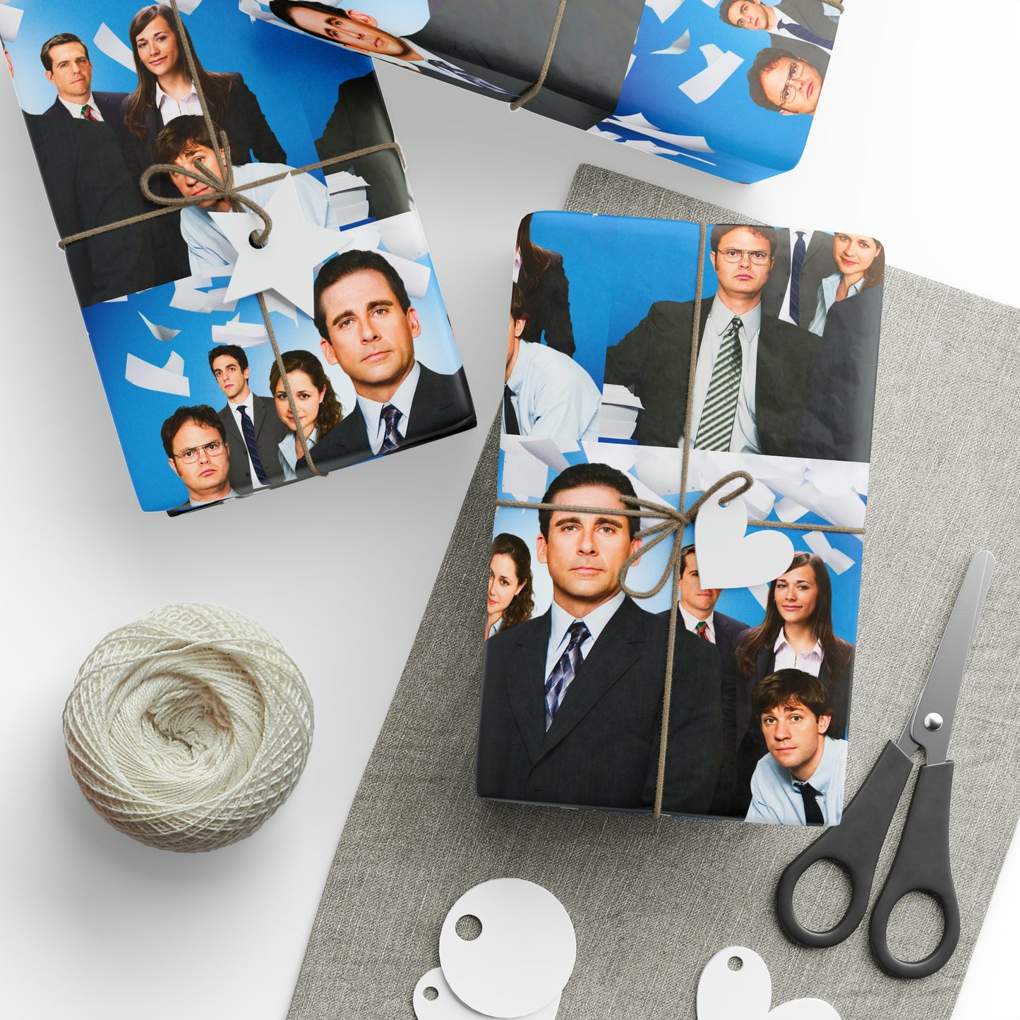 The Office cast TV Show Birthday Gift Wrapping Paper Holiday