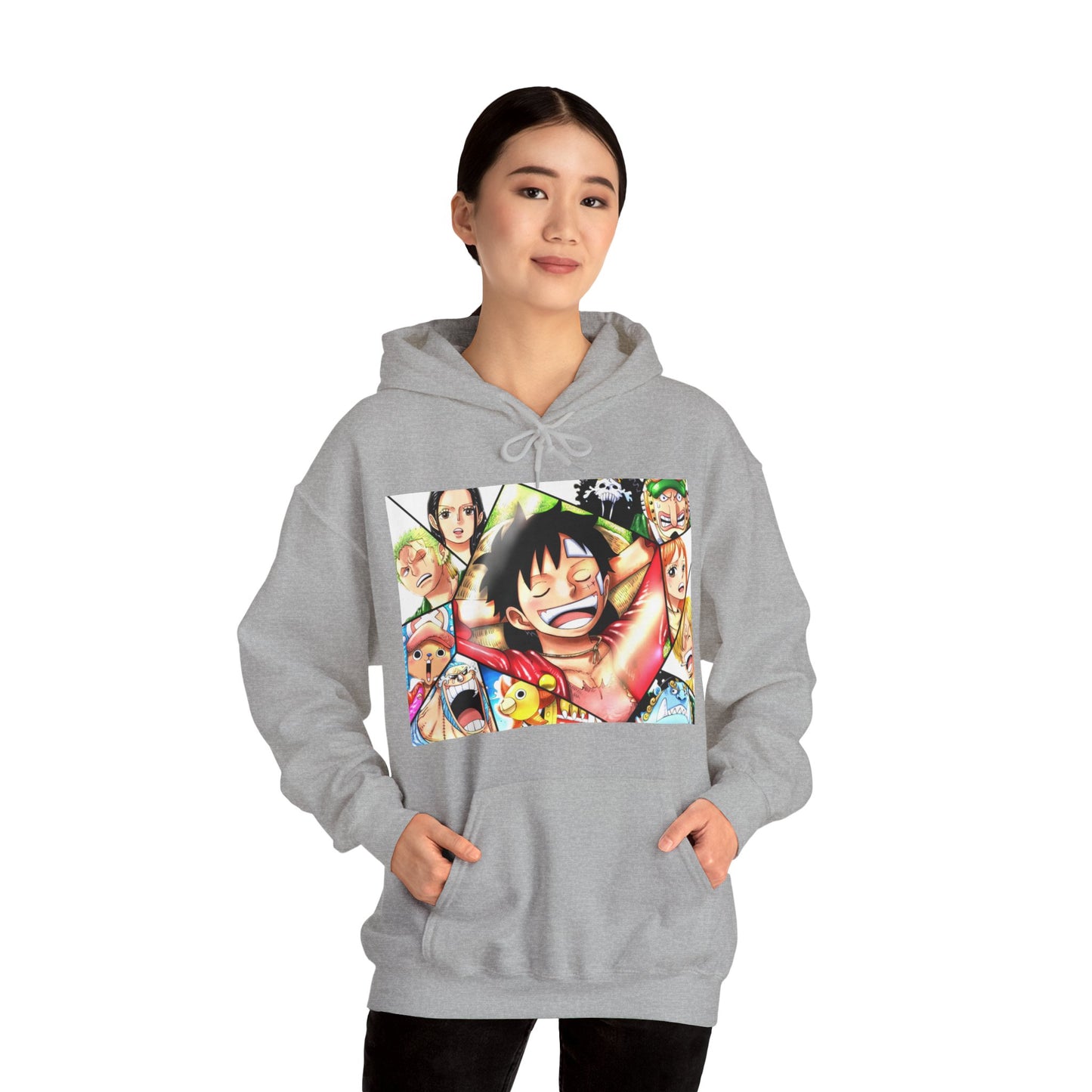 One Piece Monkey Ruffy Jimbei Nico Nami Unisex Heavy Blend Kapuzenpullover